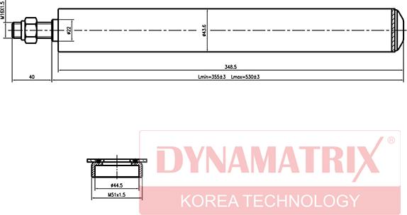 Dynamatrix DSA665063 - Ammortizzatore autozon.pro