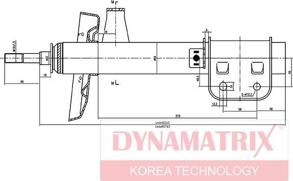 Dynamatrix DSA634021 - Ammortizzatore autozon.pro