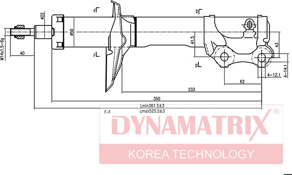 Dynamatrix DSA634811 - Ammortizzatore autozon.pro