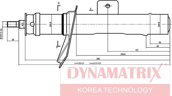 Dynamatrix DSA633839 - Ammortizzatore autozon.pro