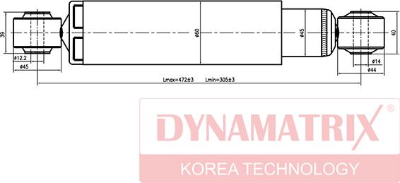 Dynamatrix DSA344456 - Ammortizzatore autozon.pro