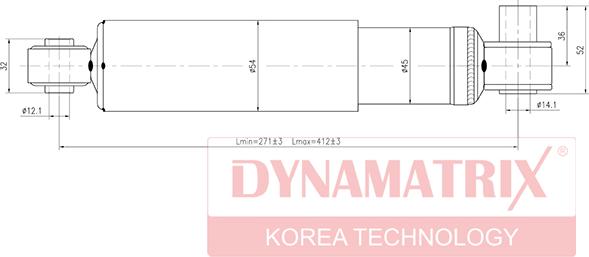 Dynamatrix DSA344306 - Ammortizzatore autozon.pro