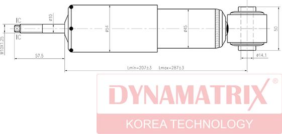 Dynamatrix DSA344261 - Ammortizzatore autozon.pro