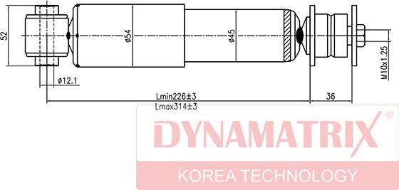 Dynamatrix DSA345900 - Ammortizzatore autozon.pro