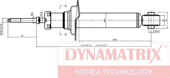 Dynamatrix DSA341186 - Ammortizzatore autozon.pro