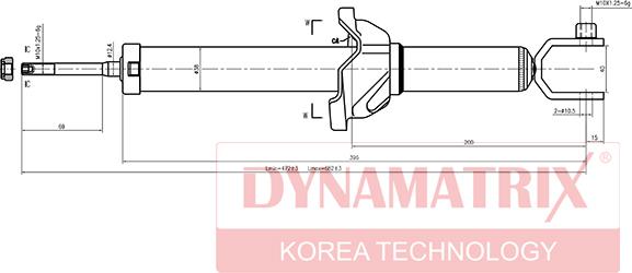 Dynamatrix DSA341173 - Ammortizzatore autozon.pro