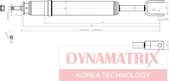 Dynamatrix DSA341845 - Ammortizzatore autozon.pro