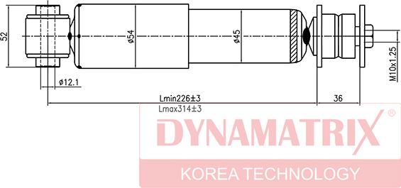 Dynamatrix DSA341846 - Ammortizzatore autozon.pro