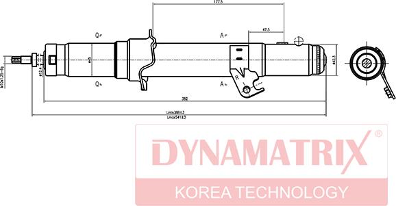 Dynamatrix DSA341351 - Ammortizzatore autozon.pro