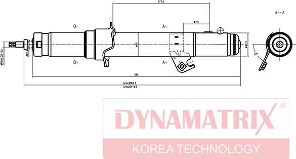 Dynamatrix DSA341352 - Ammortizzatore autozon.pro