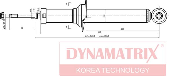 Dynamatrix DSA341204 - Ammortizzatore autozon.pro