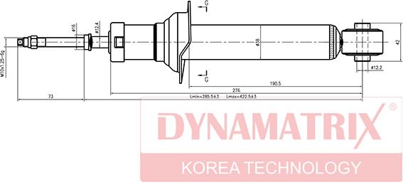 Dynamatrix DSA341226 - Ammortizzatore autozon.pro