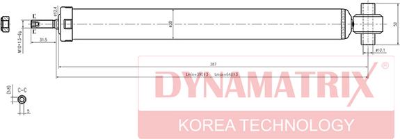 Dynamatrix DSA343459 - Ammortizzatore autozon.pro