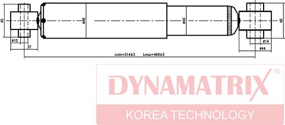 Dynamatrix DSA343396 - Ammortizzatore autozon.pro