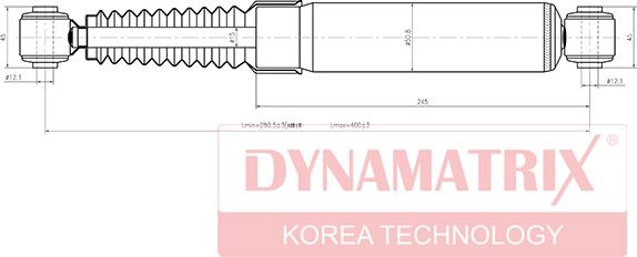 Dynamatrix DSA343321 - Ammortizzatore autozon.pro