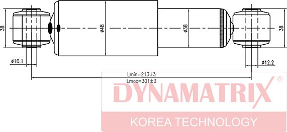 Dynamatrix DSA343269 - Ammortizzatore autozon.pro