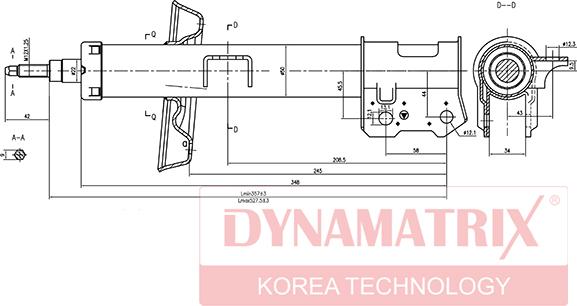 Dynamatrix DSA334949 - Ammortizzatore autozon.pro