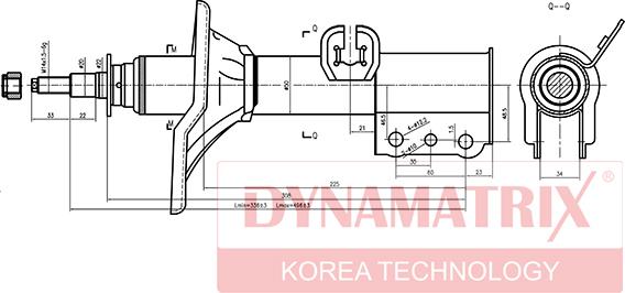 Dynamatrix DSA334034 - Ammortizzatore autozon.pro