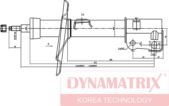 Dynamatrix DSA334188 - Ammortizzatore autozon.pro