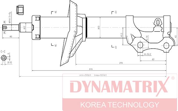 Dynamatrix DSA334810 - Ammortizzatore autozon.pro