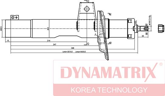 Dynamatrix DSA334834 - Ammortizzatore autozon.pro