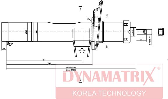 Dynamatrix DSA335808 - Ammortizzatore autozon.pro