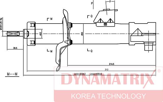 Dynamatrix DSA331015 - Ammortizzatore autozon.pro