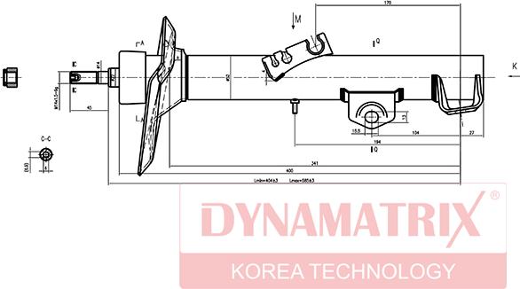 Dynamatrix DSA333910 - Ammortizzatore autozon.pro