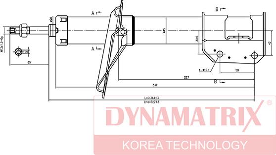 Dynamatrix DSA333843 - Ammortizzatore autozon.pro