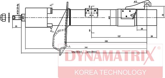 Dynamatrix DSA333709 - Ammortizzatore autozon.pro