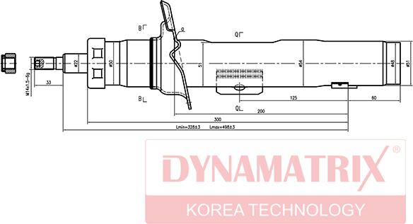 Dynamatrix DSA333728 - Ammortizzatore autozon.pro