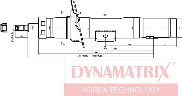 Dynamatrix DSA333727 - Ammortizzatore autozon.pro