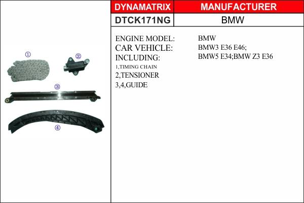 Dynamatrix DTCK171NG - Kit catena distribuzione autozon.pro