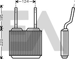 EACLIMA 45C54011 - Scambiatore calore, Riscaldamento abitacolo autozon.pro