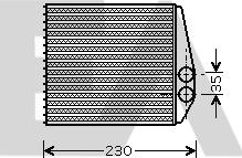 EACLIMA 45C54036 - Scambiatore calore, Riscaldamento abitacolo autozon.pro