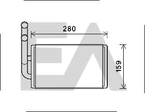 EACLIMA 45C54030 - Scambiatore calore, Riscaldamento abitacolo autozon.pro