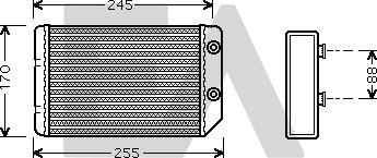 EACLIMA 45C54024 - Scambiatore calore, Riscaldamento abitacolo autozon.pro