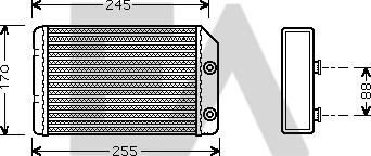 EACLIMA 45C54025 - Scambiatore calore, Riscaldamento abitacolo autozon.pro