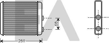 EACLIMA 45C54022 - Scambiatore calore, Riscaldamento abitacolo autozon.pro