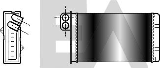EACLIMA 45C55001 - Scambiatore calore, Riscaldamento abitacolo autozon.pro