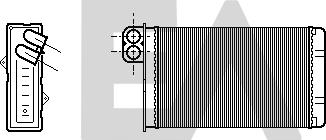 EACLIMA 45C55008 - Scambiatore calore, Riscaldamento abitacolo autozon.pro