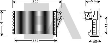 EACLIMA 45C55007 - Scambiatore calore, Riscaldamento abitacolo autozon.pro