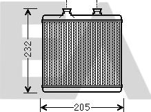 EACLIMA 45C50011 - Scambiatore calore, Riscaldamento abitacolo autozon.pro