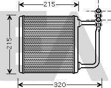 EACLIMA 45C50024 - Scambiatore calore, Riscaldamento abitacolo autozon.pro