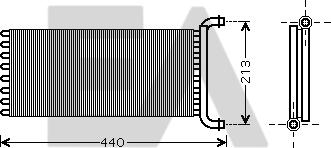 EACLIMA 45C50021 - Scambiatore calore, Riscaldamento abitacolo autozon.pro