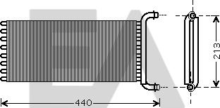 EACLIMA 45C50023 - Scambiatore calore, Riscaldamento abitacolo autozon.pro