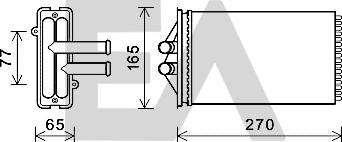 EACLIMA 45C58001 - Scambiatore calore, Riscaldamento abitacolo autozon.pro