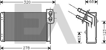 EACLIMA 45C60003 - Scambiatore calore, Riscaldamento abitacolo autozon.pro