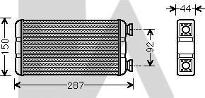 EACLIMA 45C60031 - Scambiatore calore, Riscaldamento abitacolo autozon.pro