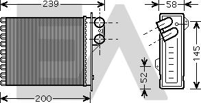 EACLIMA 45C60029 - Scambiatore calore, Riscaldamento abitacolo autozon.pro